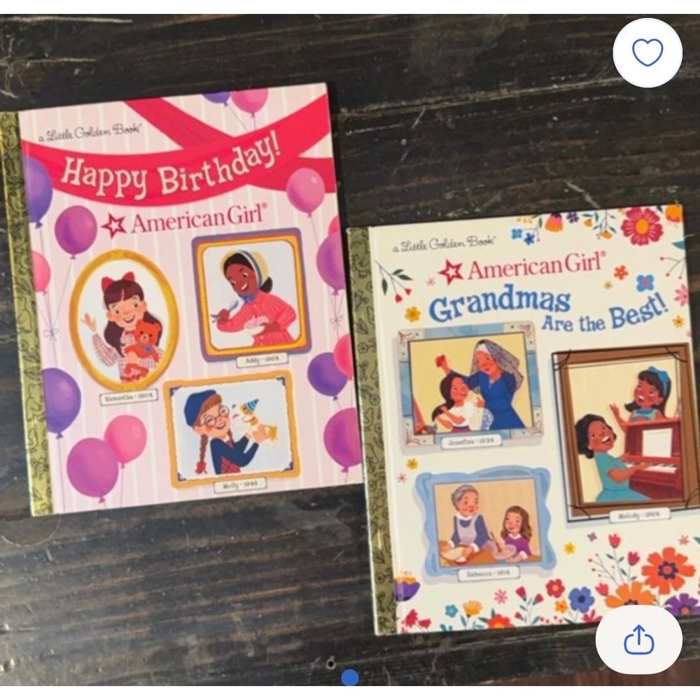 American Girl Little Golden Book Set Happy Birthday Grandmas Are the Best Books